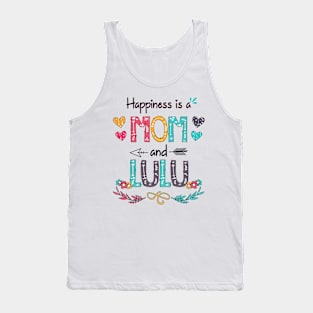 Happiness Is A Mom And Lulu Wildflower Happy Mother's Day Tank Top